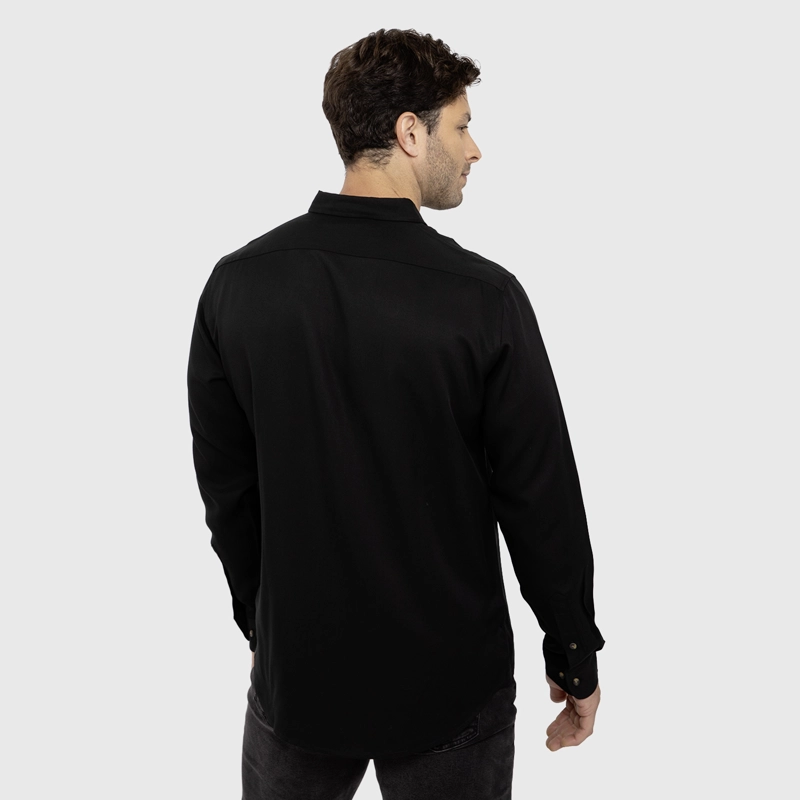 CAMISA SOFT MANGA LARGA BLACK BLACK BUBBA - 3