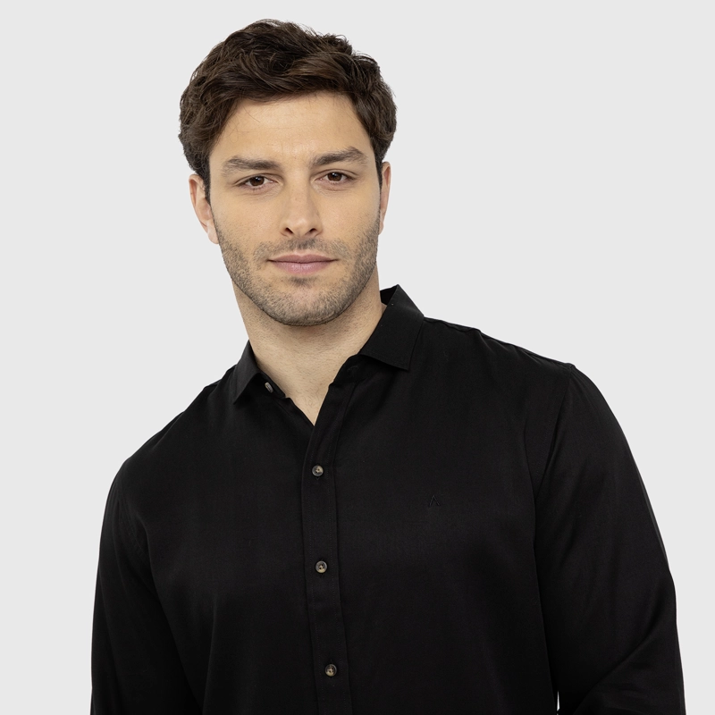 CAMISA SOFT MANGA LARGA BLACK BLACK BUBBA - 4