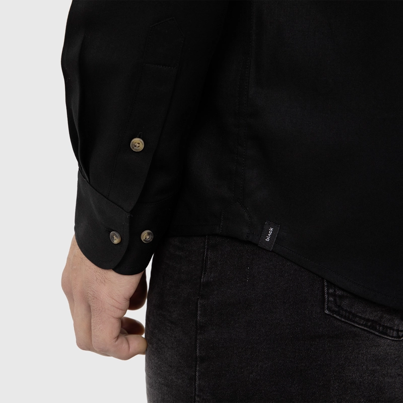 CAMISA SOFT MANGA LARGA BLACK BLACK BUBBA - 5