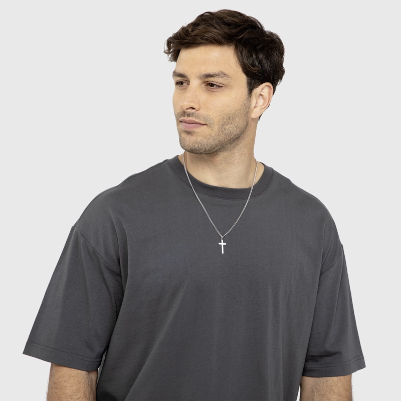 POLERA SOHO STATEMENT DARK GREY BLACK BUBBA - 4