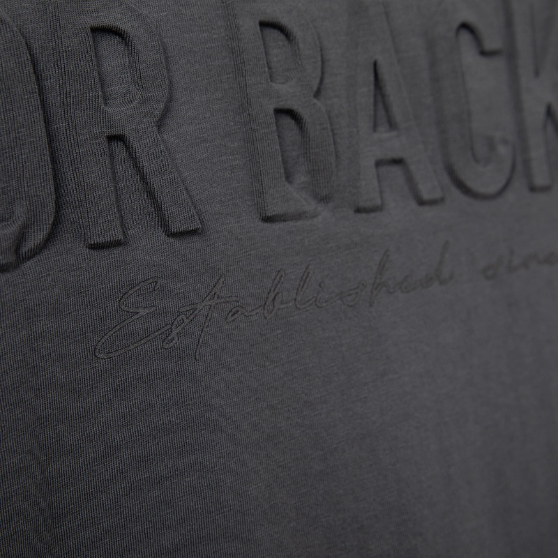 POLERA SOHO STATEMENT DARK GREY BLACK BUBBA - 6