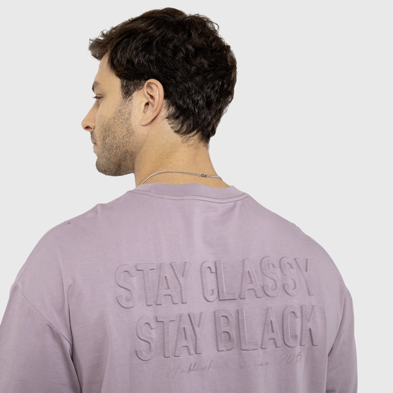 POLERA SOHO STATEMENT ROSE GREY BLACK BUBBA - 3
