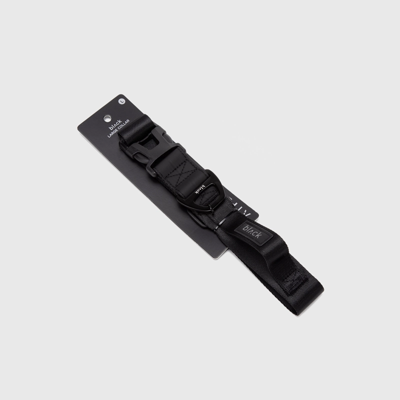 COLLAR PETS COLLECTION BLACK LARGE BLACK BUBBA - 1