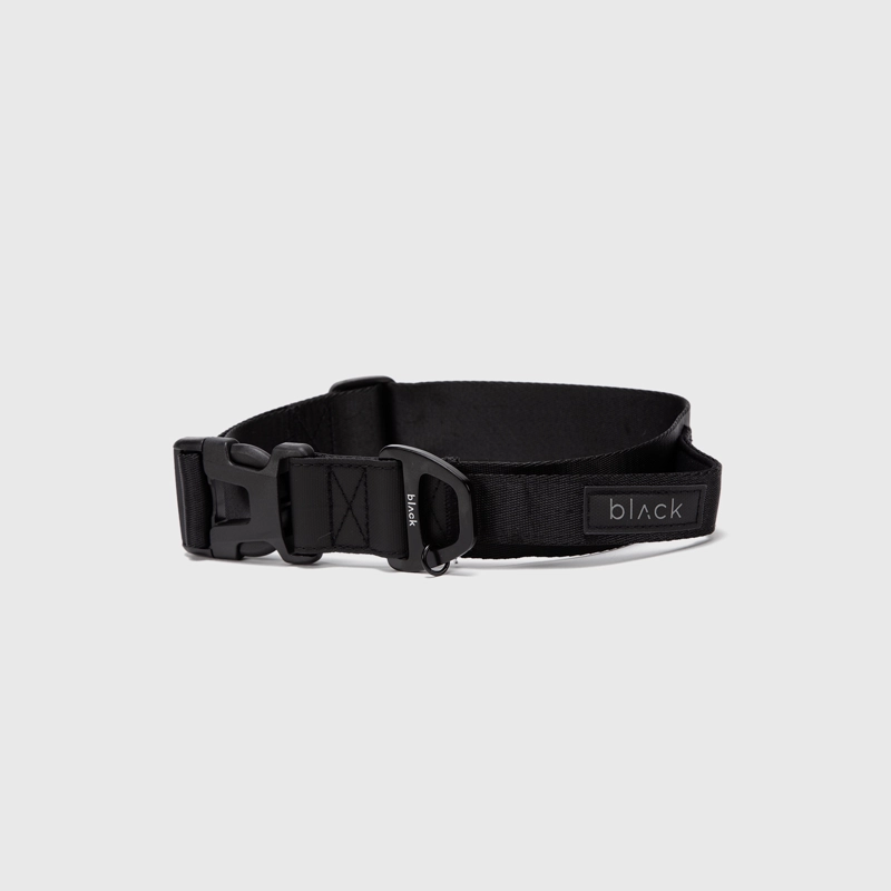 COLLAR PETS COLLECTION BLACK LARGE BLACK BUBBA - 4