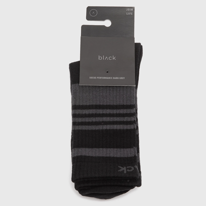 CALCETIN LARGO PERFORMANCE GRIS OSCURO BLACK BUBBA - 4