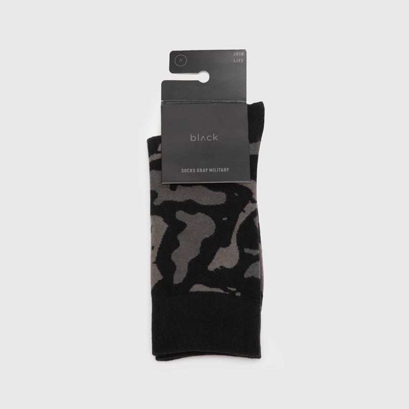 CALCETIN LARGO MILITAR GRIS BLACK BUBBA - 2