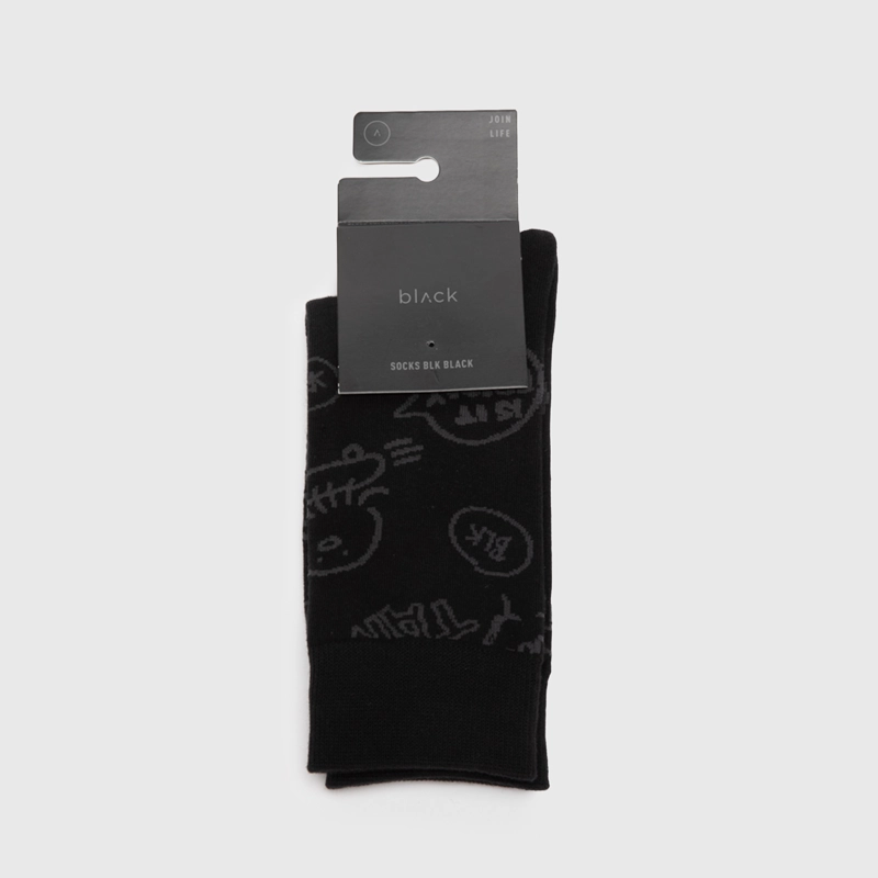 CALCETIN LARGO BLK NEGRO BLACK BUBBA - 3