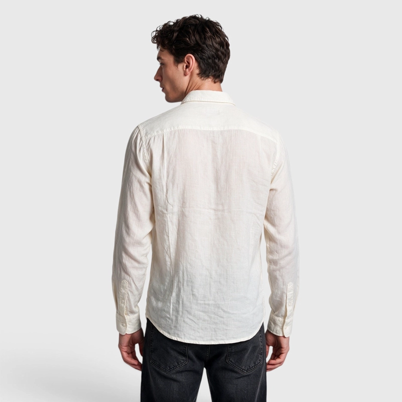 CAMISA LINO MANGA LARGA BLANCA BLACK BUBBA - 2