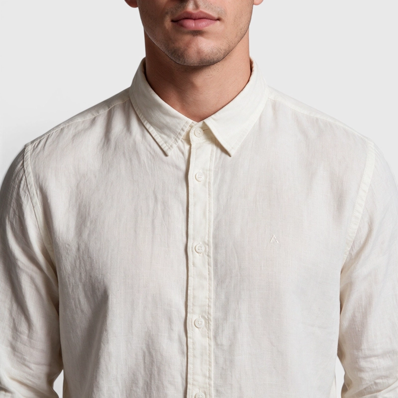 CAMISA LINO MANGA LARGA BLANCA BLACK BUBBA - 5