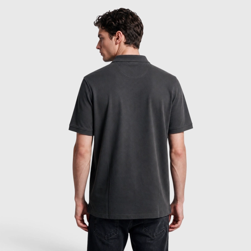 POLERA PIQUE ALGODON GRIS MARENGO BLACK BUBBA - 2