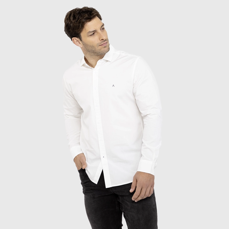 CAMISA DE ALGODON BLANCA BLACK BUBBA - 3