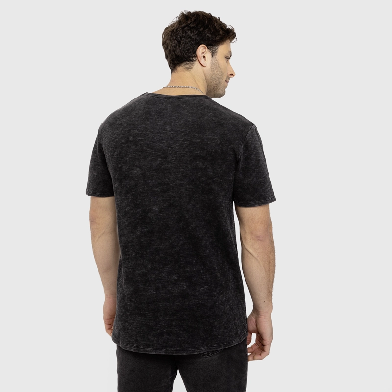 POLERA WAFFLE MANGA CORTA GRIS MARENGO BLACK BUBBA - 2