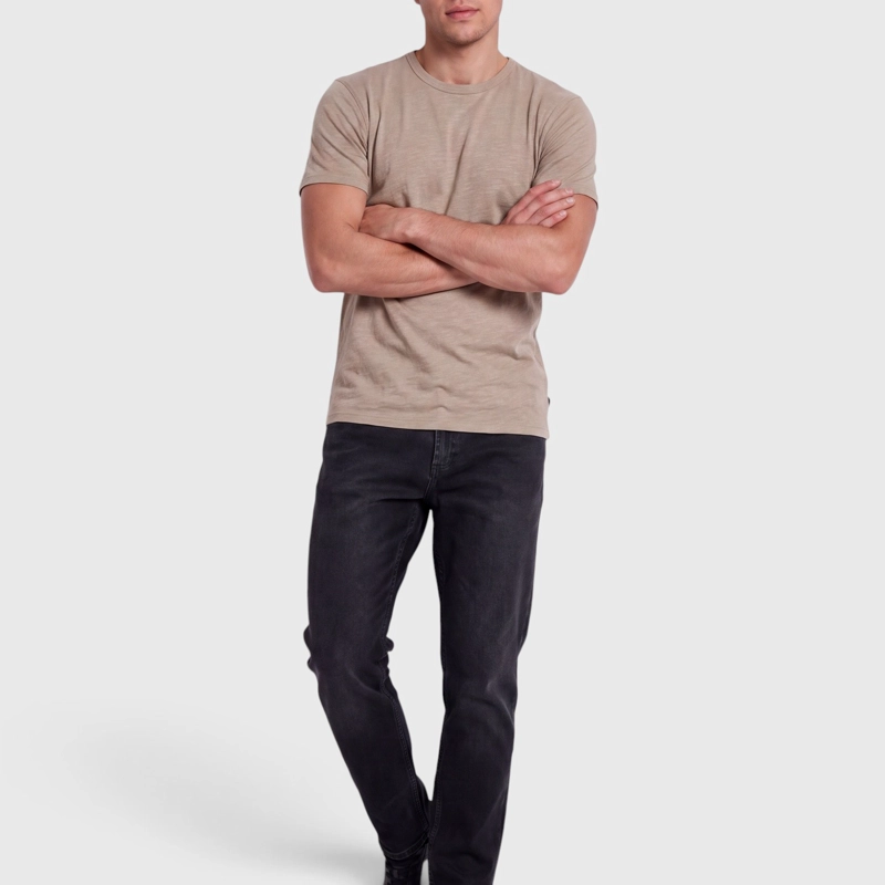 POLERA SLUB COTTON MANGA CORTA ARENA BLACK BUBBA - 3