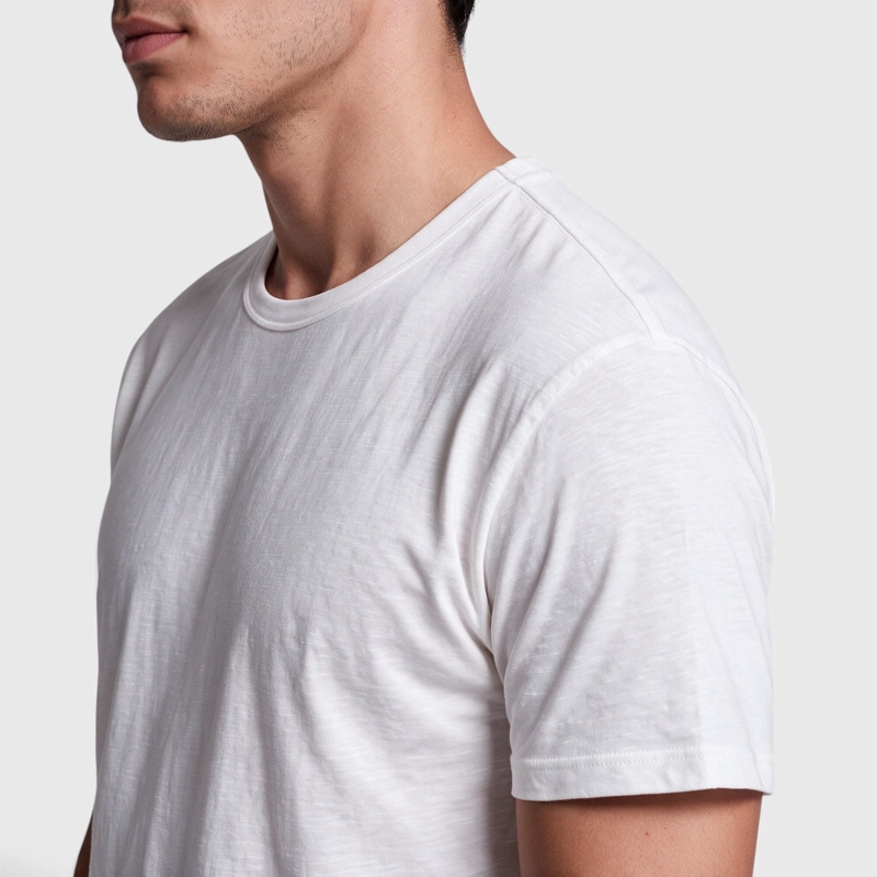 POLERA SLUB COTTON MANGA CORTA BLANCA BLACK BUBBA - 4