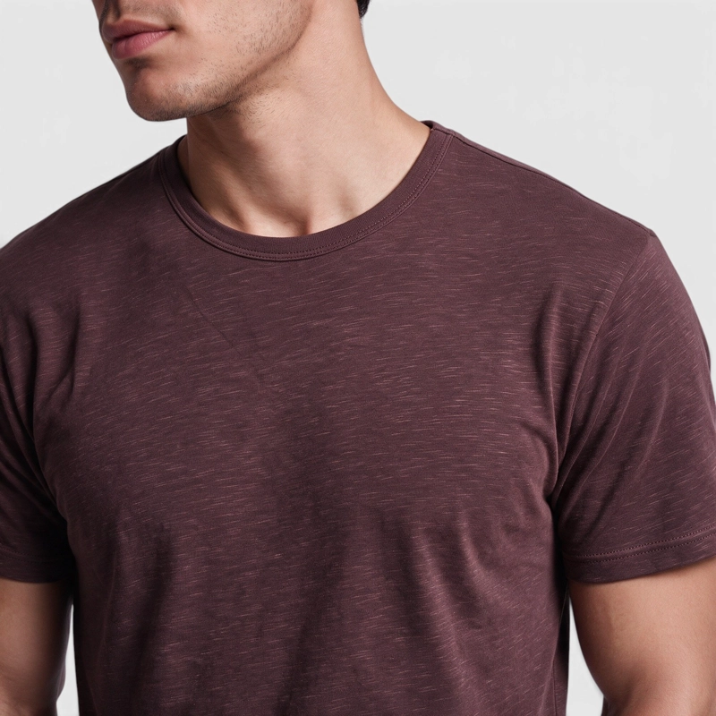 POLERA SLUB COTTON MANGA CORTA BURDEO BLACK BUBBA - 5