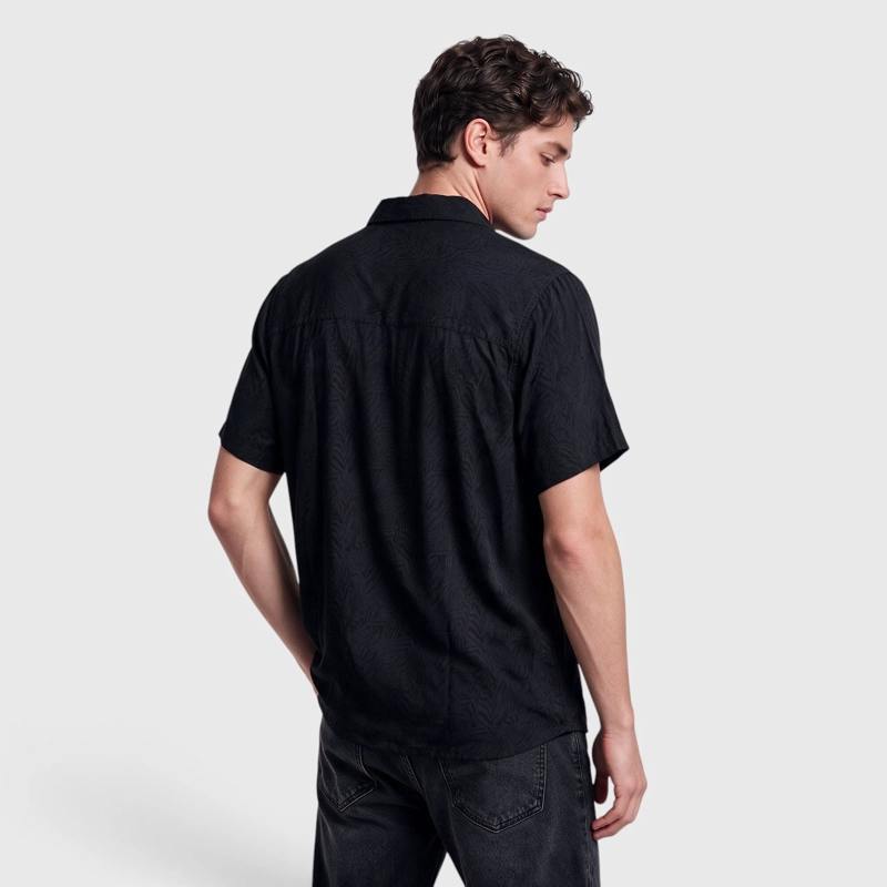 CAMISA VISCOSA SELVA GRIS OSCURO BLACK BUBBA - 2