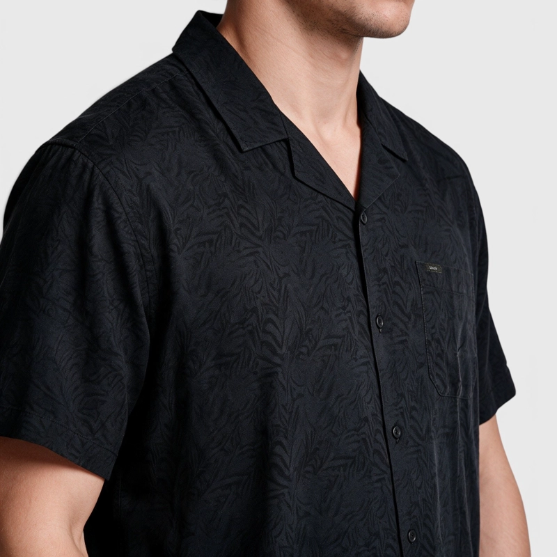 CAMISA VISCOSA SELVA GRIS OSCURO BLACK BUBBA - 4