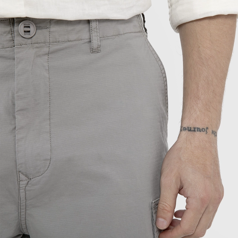 SHORT CARGO RIPSTOP GRIS BLACK BUBBA - 4