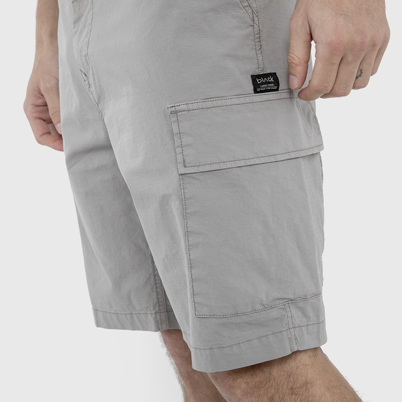 SHORT CARGO RIPSTOP GRIS BLACK BUBBA - 5