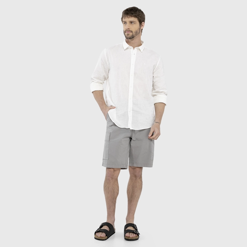 SHORT CARGO RIPSTOP GRIS BLACK BUBBA - 7