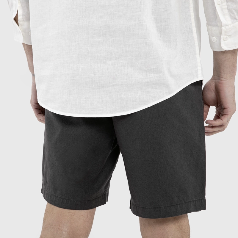 SHORT LINO ALGODON GRIS OSCURO BLACK BUBBA - 2