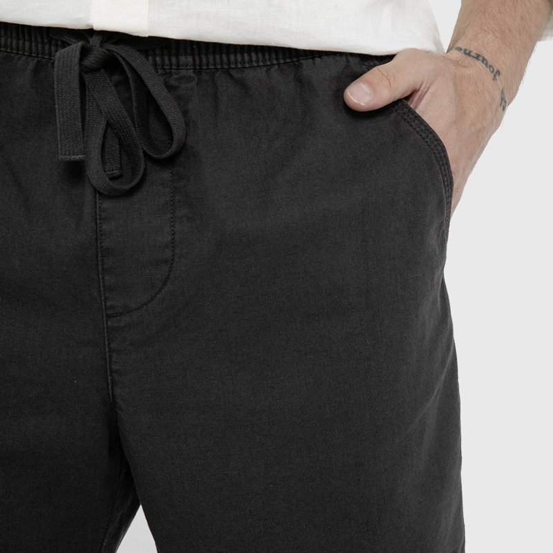 SHORT LINO ALGODON GRIS OSCURO BLACK BUBBA - 4