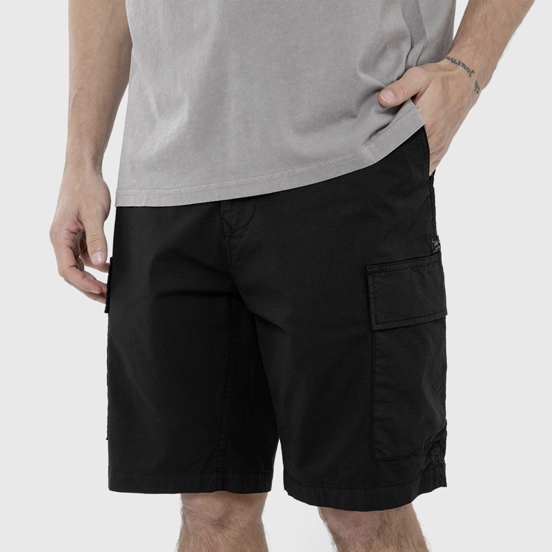 SHORT CARGO RIPSTOP NEGRO BLACK BUBBA - 1