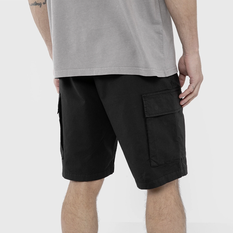 SHORT CARGO RIPSTOP NEGRO BLACK BUBBA - 3