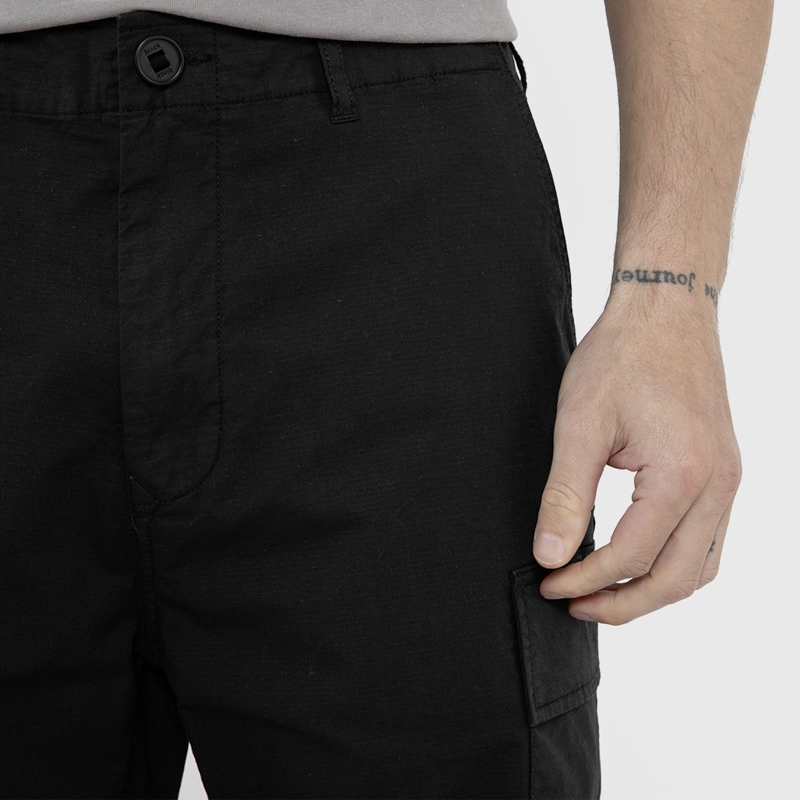 SHORT CARGO RIPSTOP NEGRO BLACK BUBBA - 4