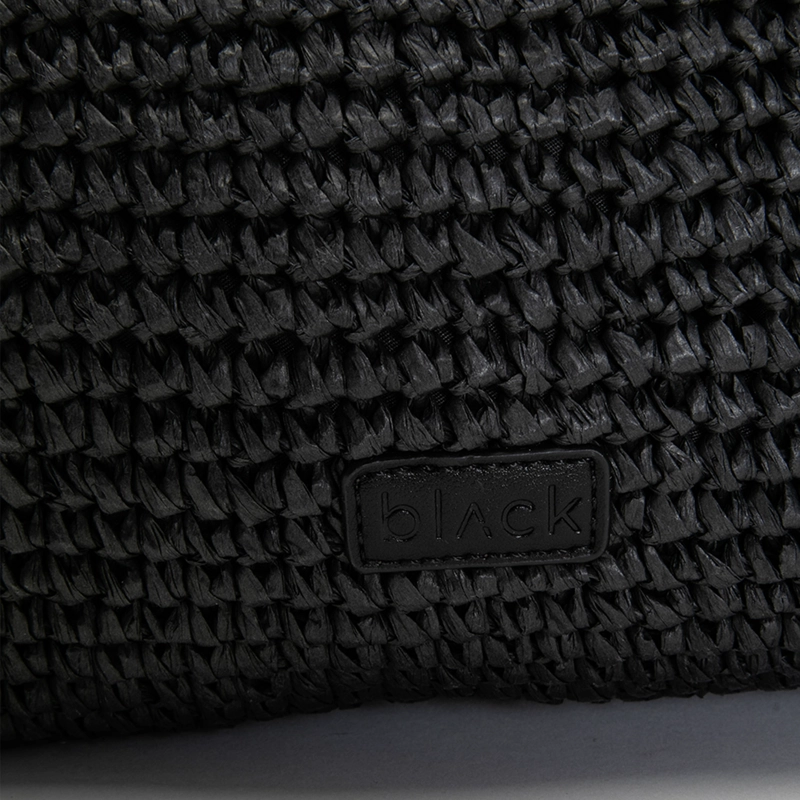 CARTERA TOTE RAFFIA BLACK BLACK BUBBA - 6