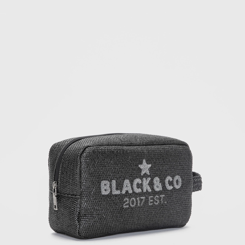 NECESER RAFFIA FORMENTERA BLACK BLACK BUBBA - 2