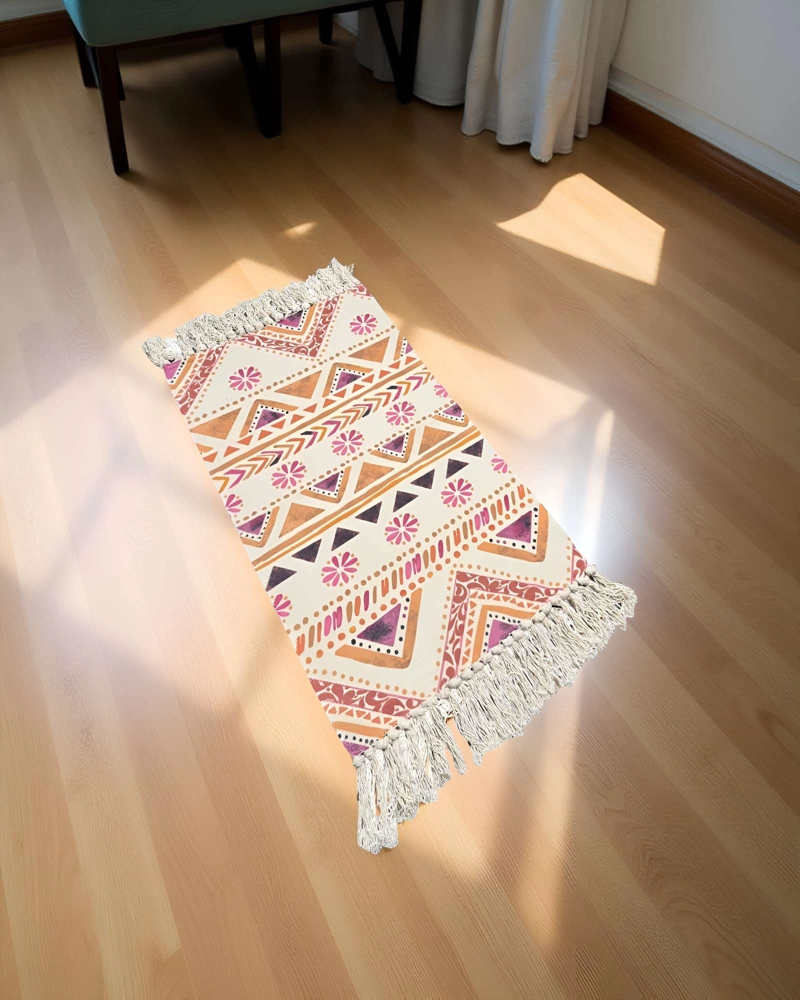 BAJADA DE CAMA KILLIM CON FLECOS B06 - 5