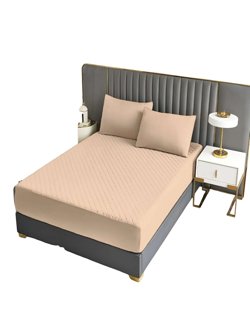 PROTECTOR PARA COLCHON IMPERMEABLE SUPER KING BEIGE - 1