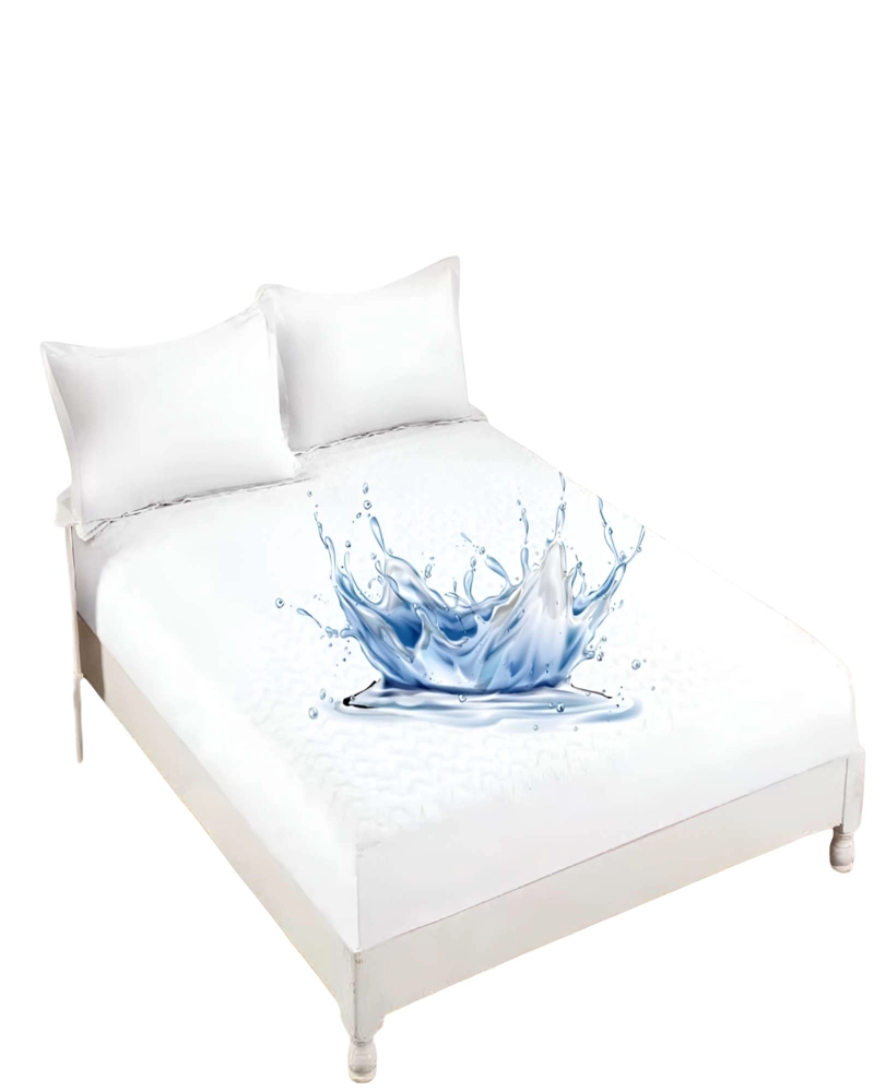PROTECTOR PARA COLCHON IMPERMEABLE PLAZA Y MEDIA BLANCO - 1