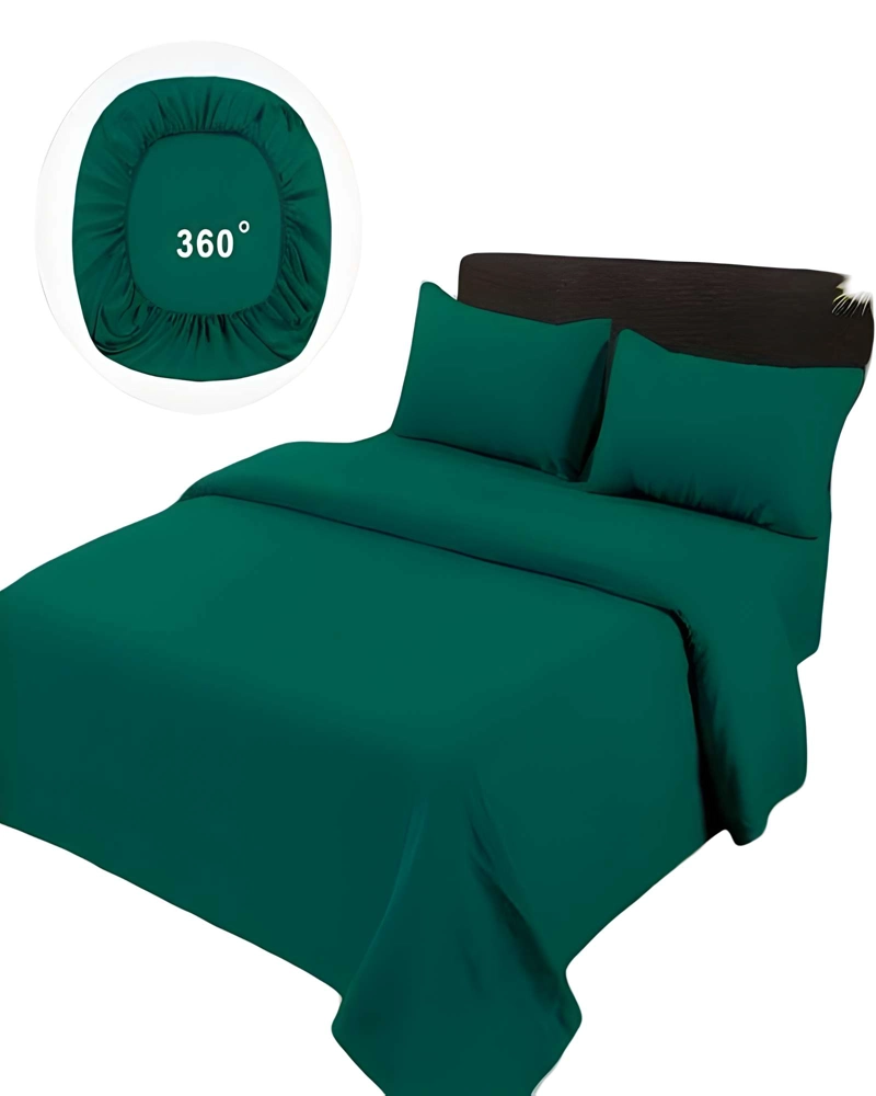 JUEGO DE SABANAS DE 500 HILOS 1 PLAZA TURQUESA - 1