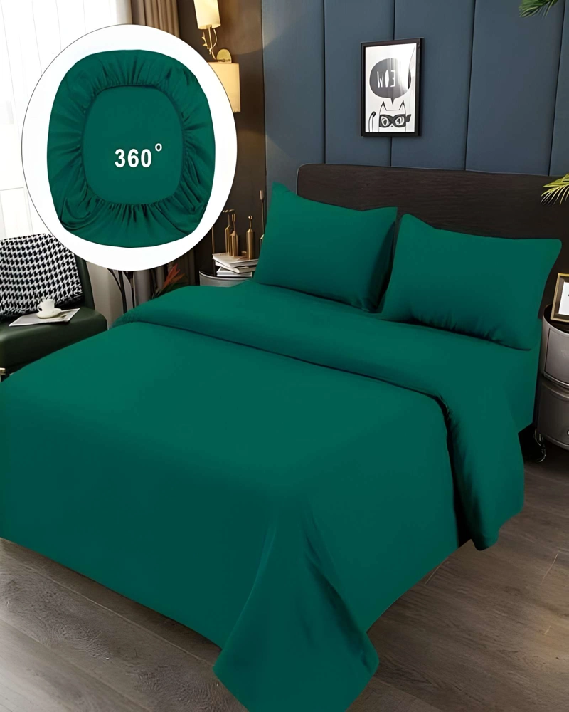 JUEGO DE SABANAS DE 500 HILOS 1 PLAZA TURQUESA - 3
