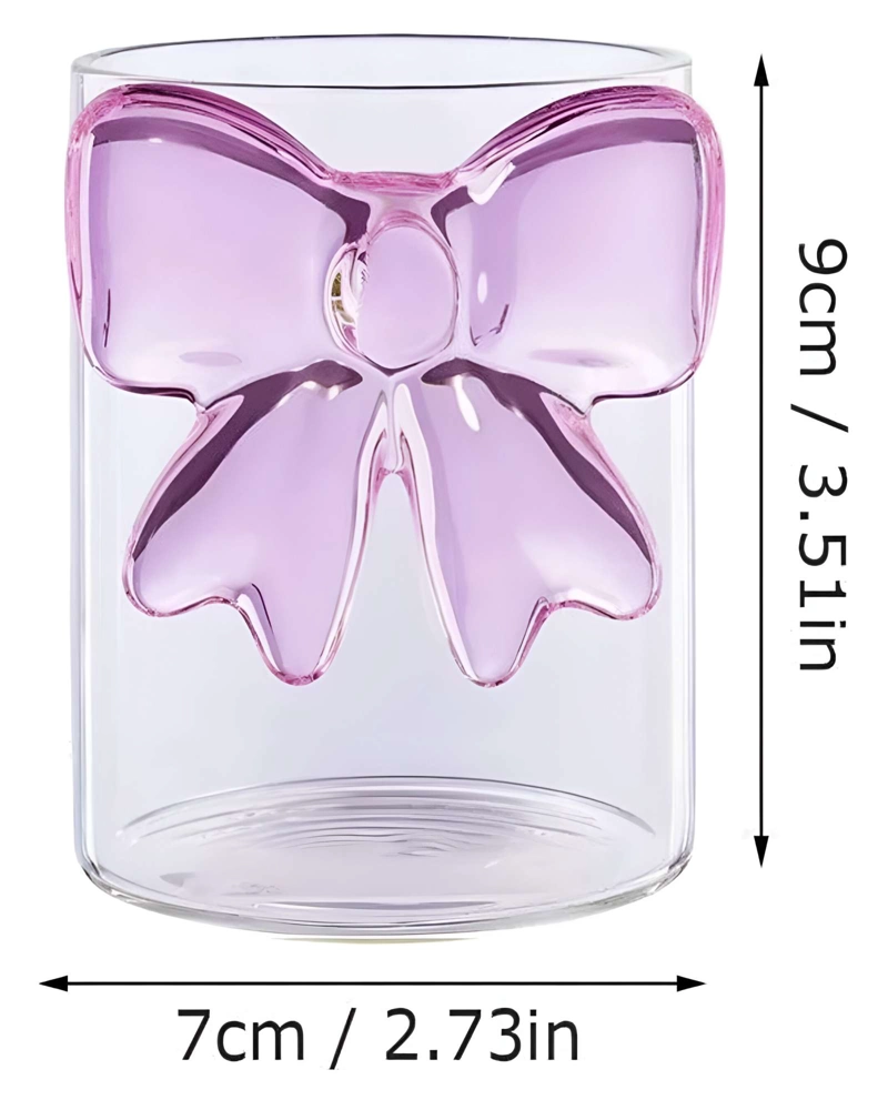 JUEGO DE 2 VASOS DE CRISTAL CON LAZO - 2