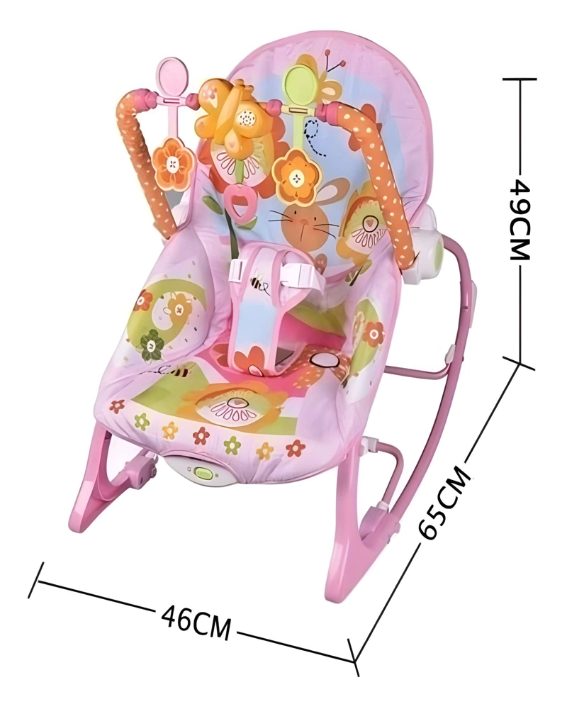 SILLA DE DESCANSO MUSICAL PARA BEBE  ROSA - 2