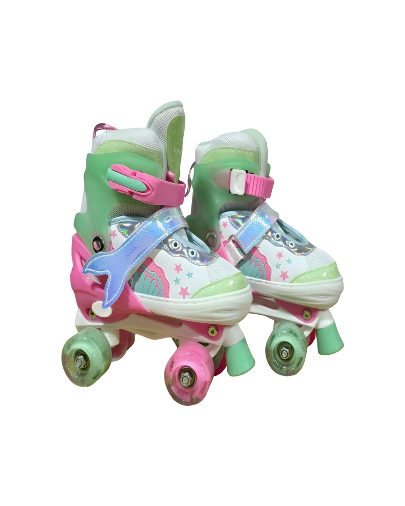 PATIN 4 RUEDAS CON LUCES MAS KIT COMPLETO TALLA M 35-38 MUILTICOLOR3 - 2