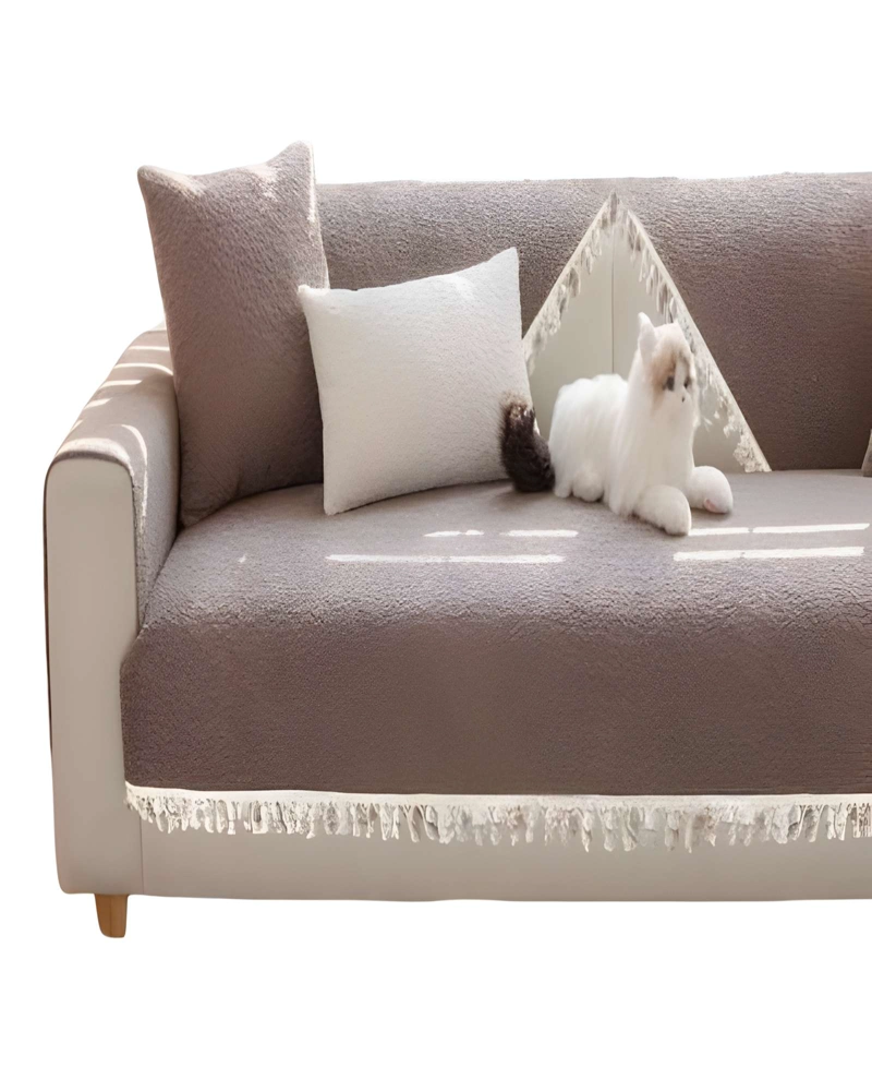 FUNDA PARA SOFA DE 5 PIEZAS CON FLECOS F03 - 2