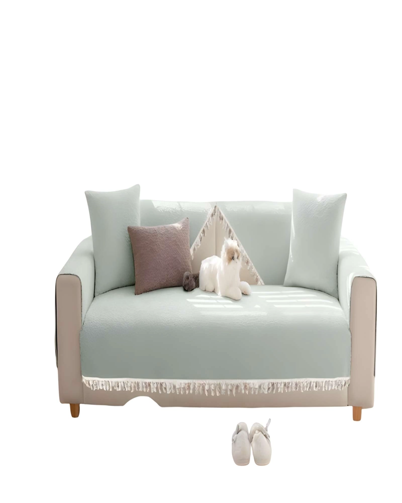 FUNDA PARA SOFA DE 5 PIEZAS CON FLECOS F04 - 1