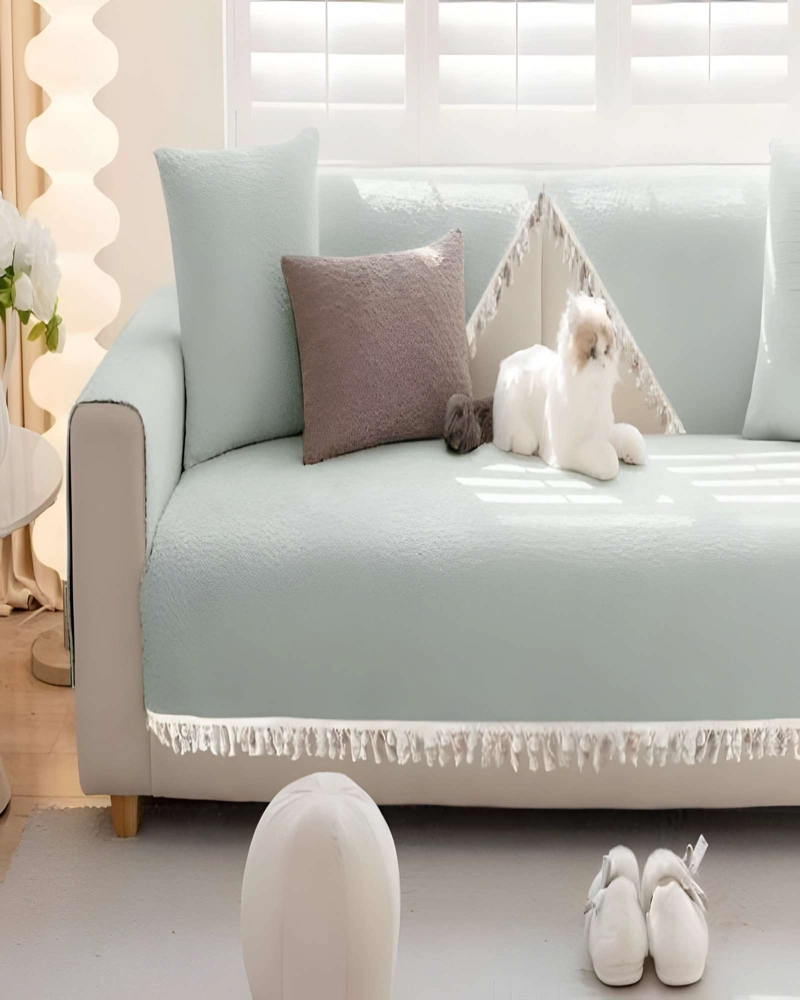 FUNDA PARA SOFA DE 5 PIEZAS CON FLECOS F04 - 3