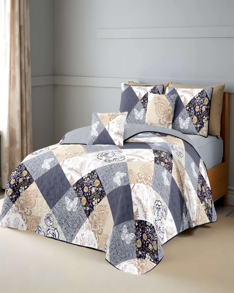 CUBRECAMA DE VERANO QUILT KING MULTICOLOR 07 - 4