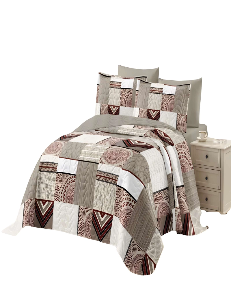 CUBRECAMA DE VERANO QUILT KING MULTICOLOR 04 - 2