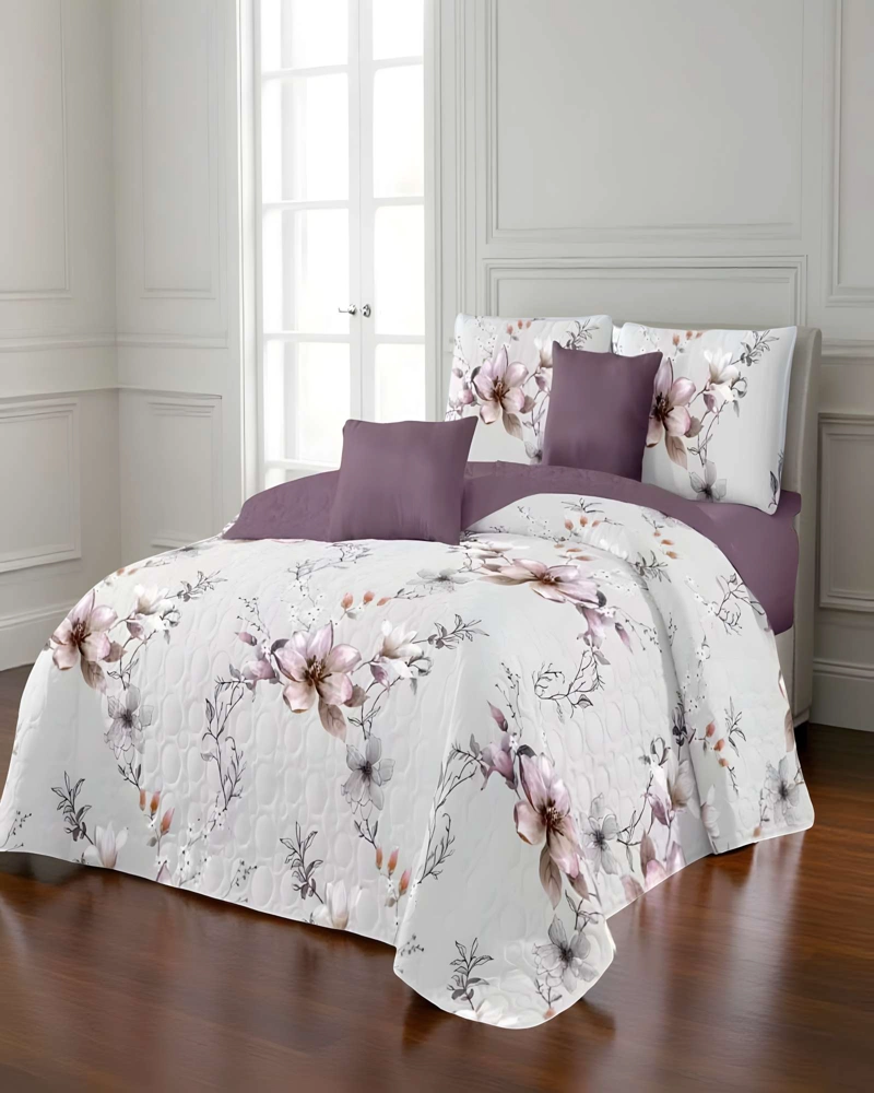 CUBRECAMA DE VERANO QUILT 2 PLAZAS BLANCO 01 - 4
