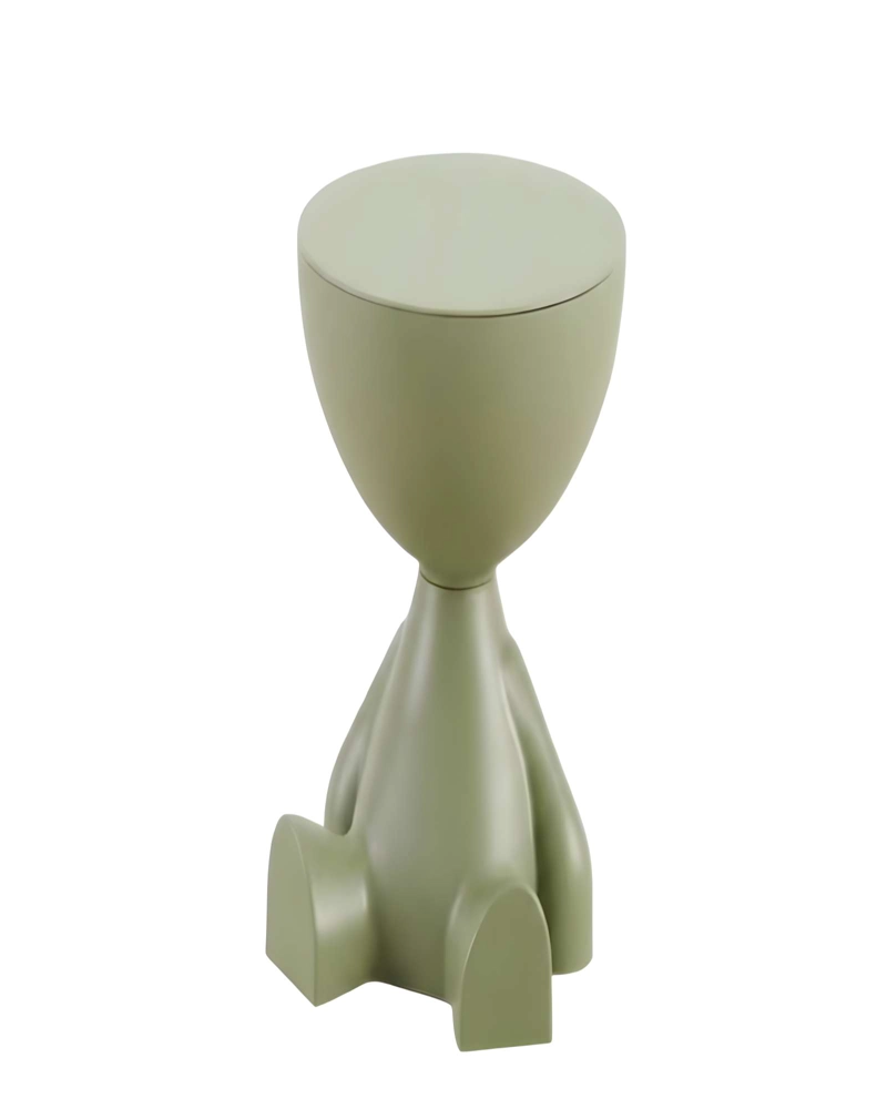 MESA DE ARRIMO CON COMPARTIMENTO ORGANIZADOR INTEGRADO VERDE OLIVA - 1