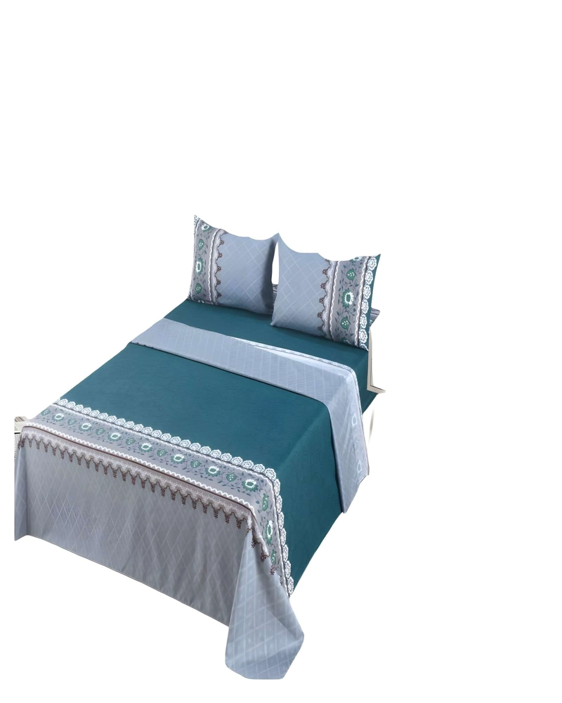 PACK DE SABANAS ULTRA SUAVES 2 PLAZAS TURQUESA - 1