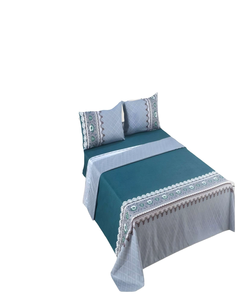 PACK DE SABANAS ULTRA SUAVES 2 PLAZAS TURQUESA - 2