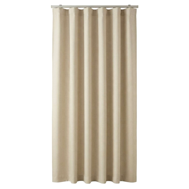 CORTINA 2 PAÑOS ENGOMADA BLACKOUT 230X140CM COLOR BEIGE - 4
