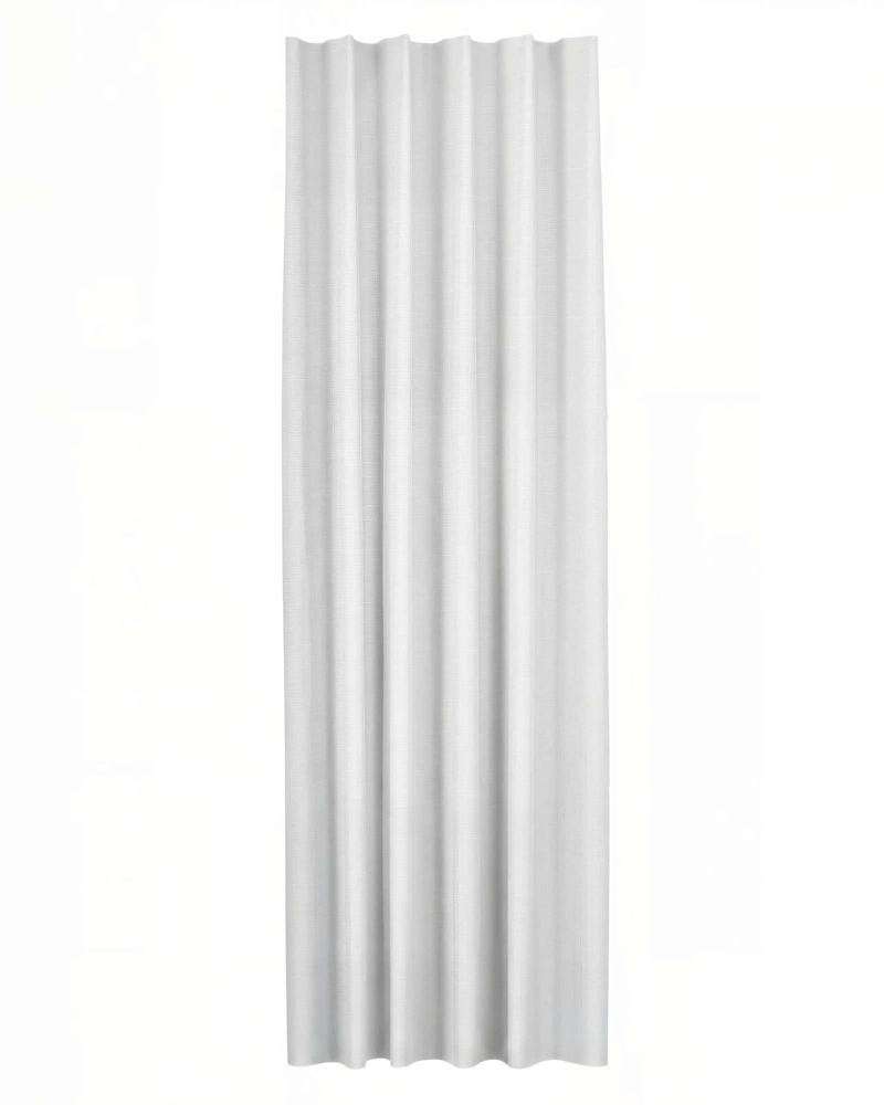 CORTINA 2 PAÑOS ENGOMADA BLACKOUT 230X140CM COLOR BLANCO - 1